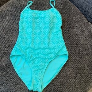 🩱Aqua blue one piece bathing suit